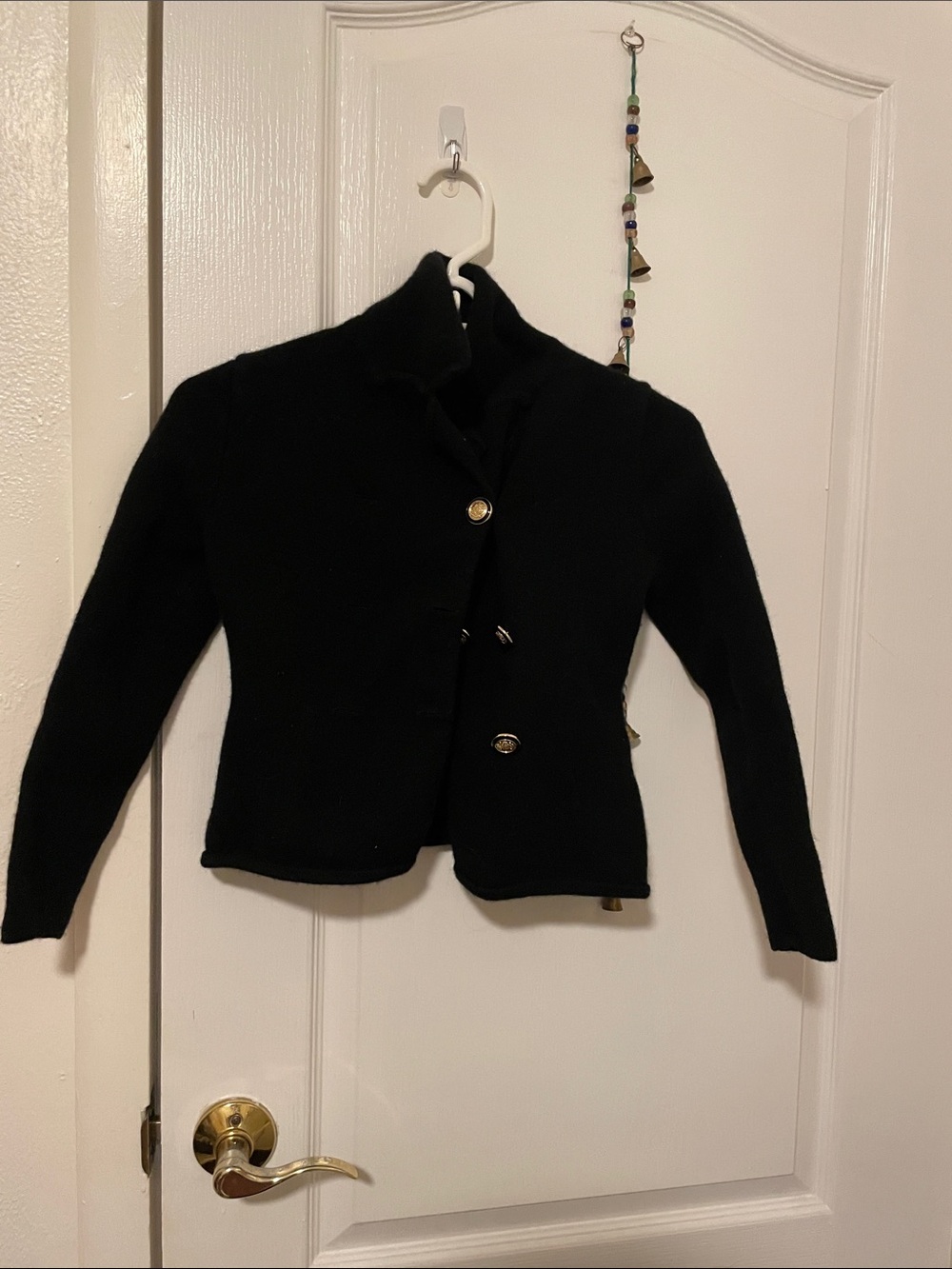 ZARA Black Button-Front Wool Jacket